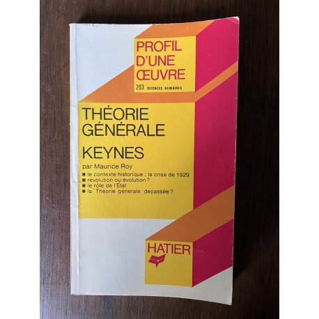 Maurice roy Théorie générale keynes 203