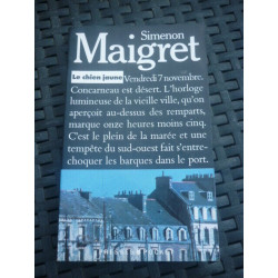 simenon MAIGRET Le chien jaune PRESSES pocket 1992