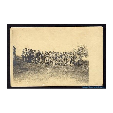 Carte photo groupe de jeunes hommes adolescents en uniforme à...