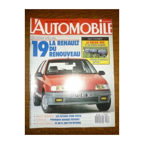 L'Automobile mensuel n505 Juillet 1988