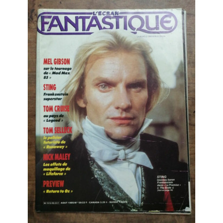 l'écran Fantastique Nº 59 Août 1985