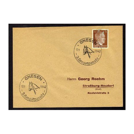 Allemagne n 706 Yv. cachet WW2 GNESEN Mi. 782