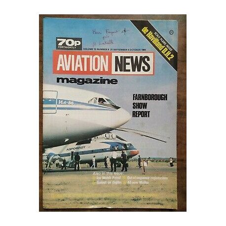 Aviation News Magazine vol 13 Nº 9 21 September 4 October 1984