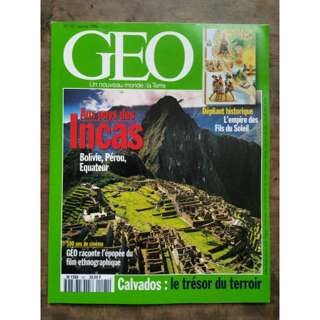 Magazine GEO n191 Janvier 1995