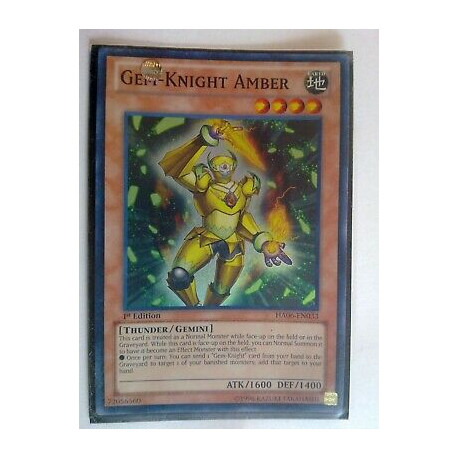 Gem-Knight Amber HA06-EN033 Yu-Gi-Oh