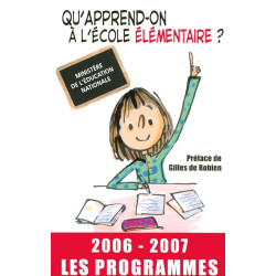 Qu'apprend-on à l'école élémentaire