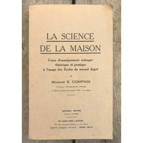 Madame e compain La Science de La Maison l'union 1940