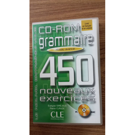 Cd-rom grammaire niveau avancé : 450 nouveaux exercices