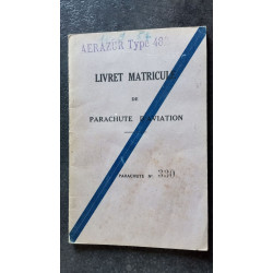 Livret matricule de parachute d'aviation nº330