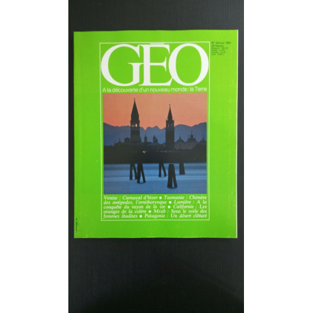 Revue Géo Magazine N° 33