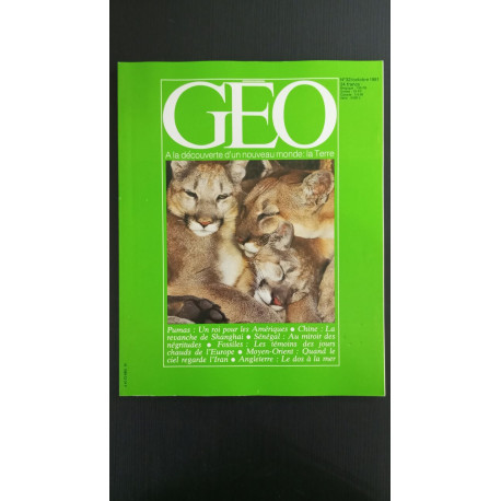 Revue Géo Magazine N° 32