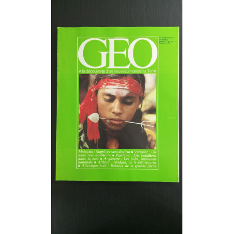 Revue Géo Magazine N° 4