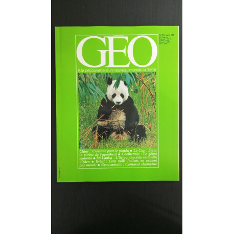 Revue Géo Magazine N° 30