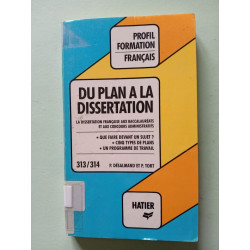 Du plan a la dissertation