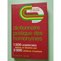 Dictionnaire pratique des homonymes : 2000 exemples (Nathan)