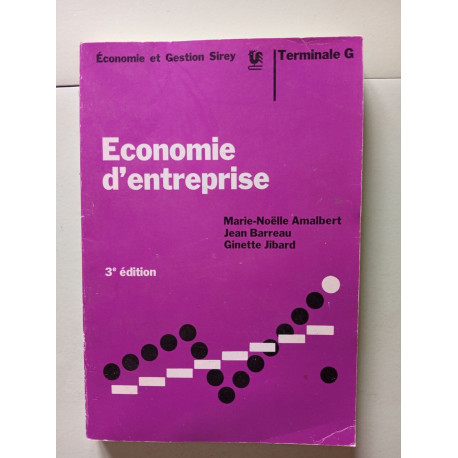 Economie d'entreprise 3e édition