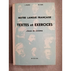 Notre langue français textes et exercices classe de sixième