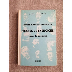 Notre langue français textes et exercices classe de cinquième