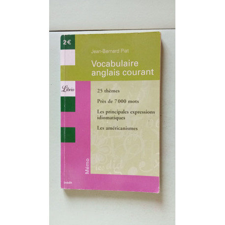 Vocabulaire anglais courant