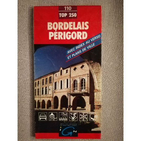 Bordelais perigord avec index au verso et plans de ville