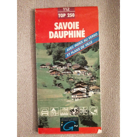 Savoie dauphine avec index au verso et plans de ville