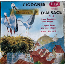 Cigognes D'ALSACE N° 4 Joyeux Compagnons Coucou Vosgien Le Joyeux...