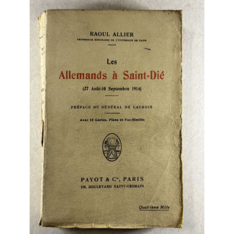Les allemands a saint-die