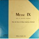 Messe IX - De La Sainte Vierge