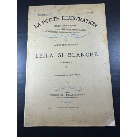 La petite illustration - Léila si blanche 2 n°395 roman n°177